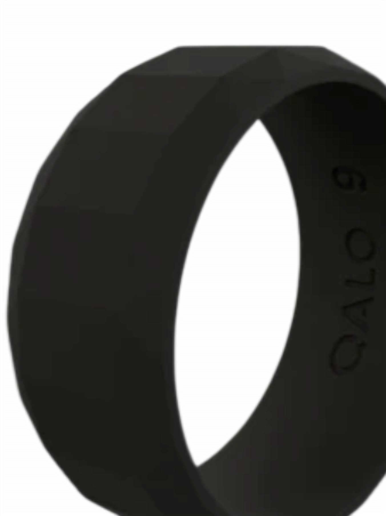 Men's Faceted Silicone Ring
