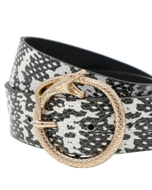 Women's Sammy Snake Mono Leather Belt