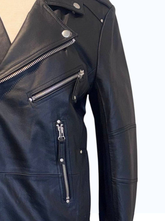 Women's Long Biker Jacket