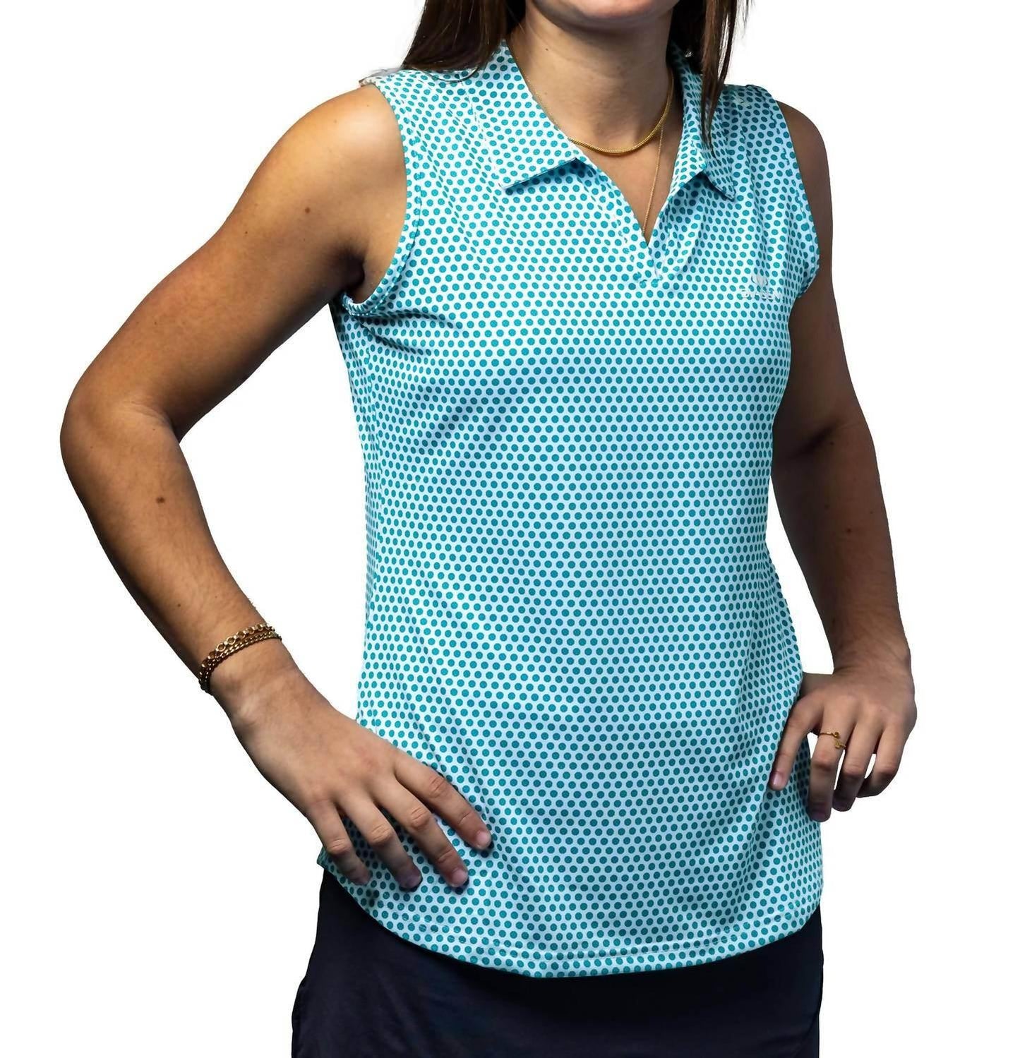 Scales Pickleball ärmelloses Polo