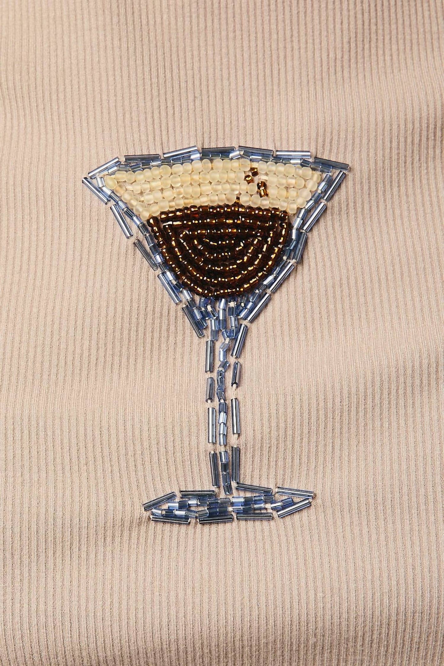 Espresso Beaded Top