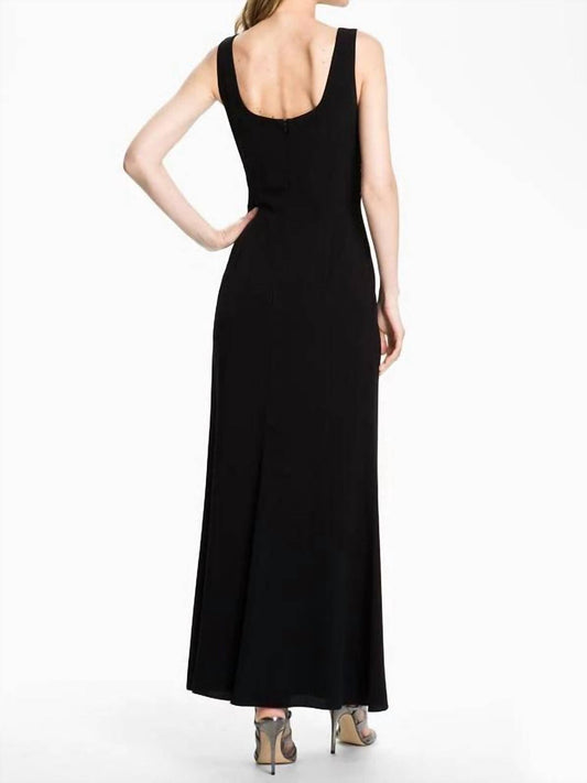 Beaded V-neck Evening Gown With Matching Bolero