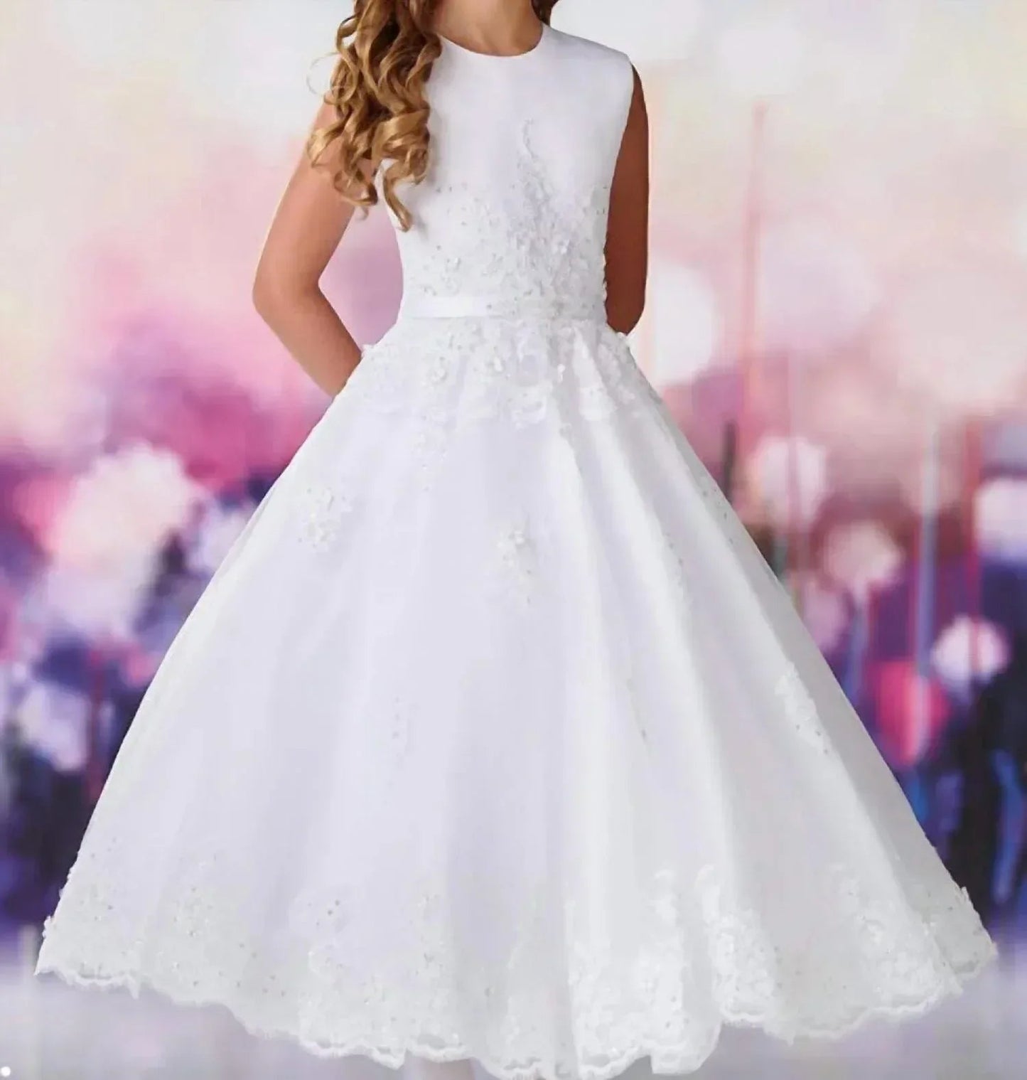 Lace Trimmed Dress