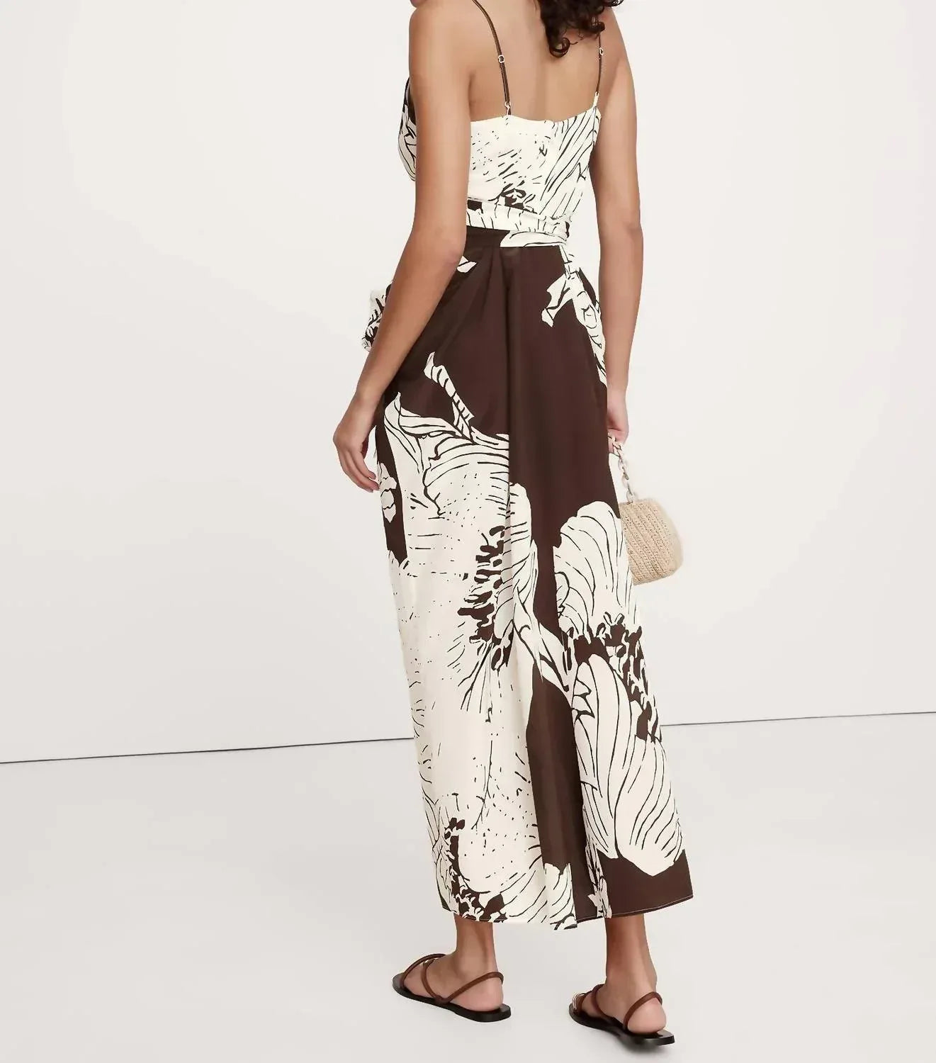 Mattseiden-Wickelkleid – Petite