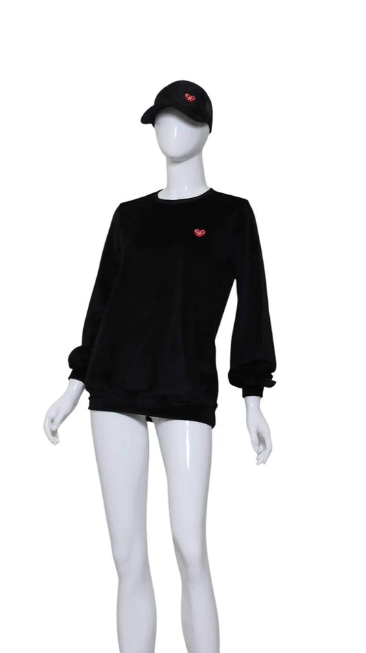 Women's Velvet Long Sleeve Warm Up Top