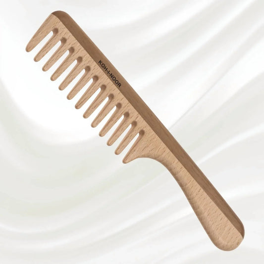 Women's Legno Beech And Kotibe Wood Wide Tooth Comb