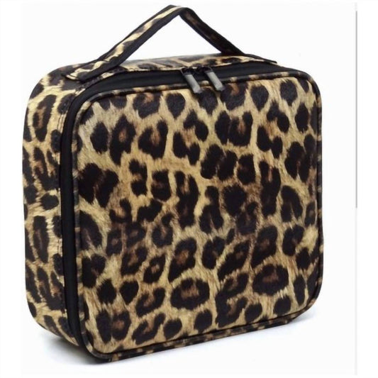 Women's Leopard Print Cosmetic Case