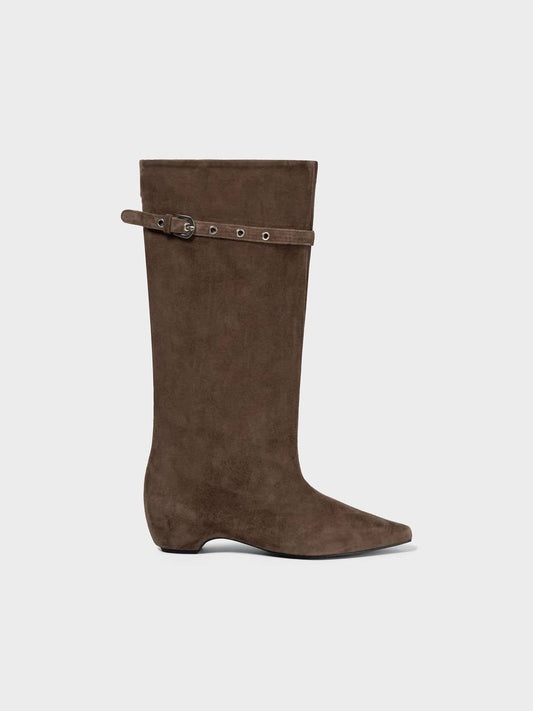 Women's Suede Middle Boots
