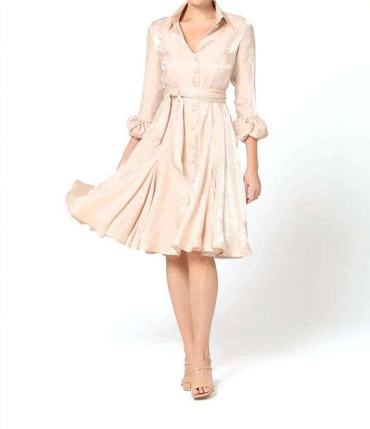 Carina Knee Length Flared Dress