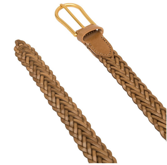 Women's Braided Leather Belt