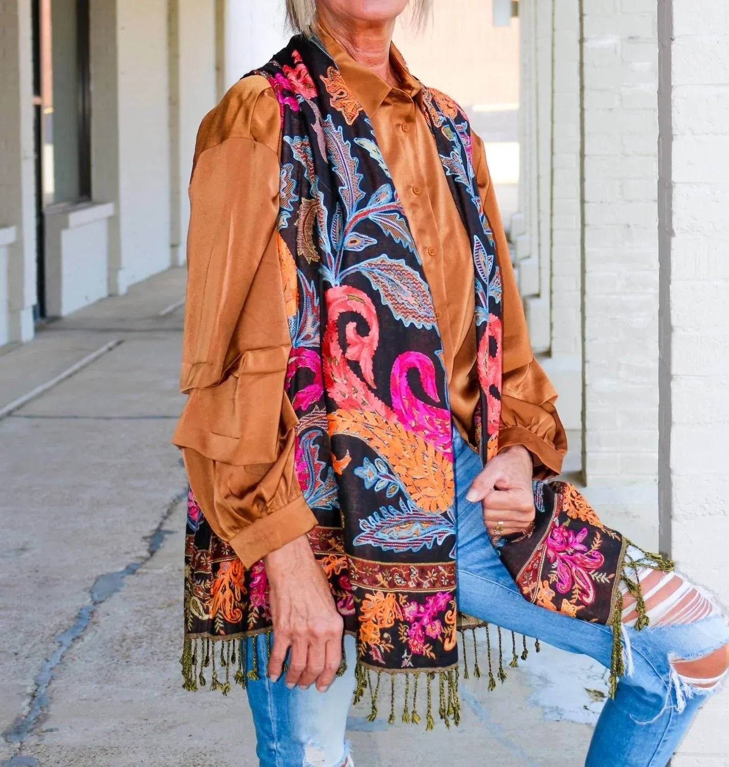 Blumen-Kimono, mehrfach wendbar