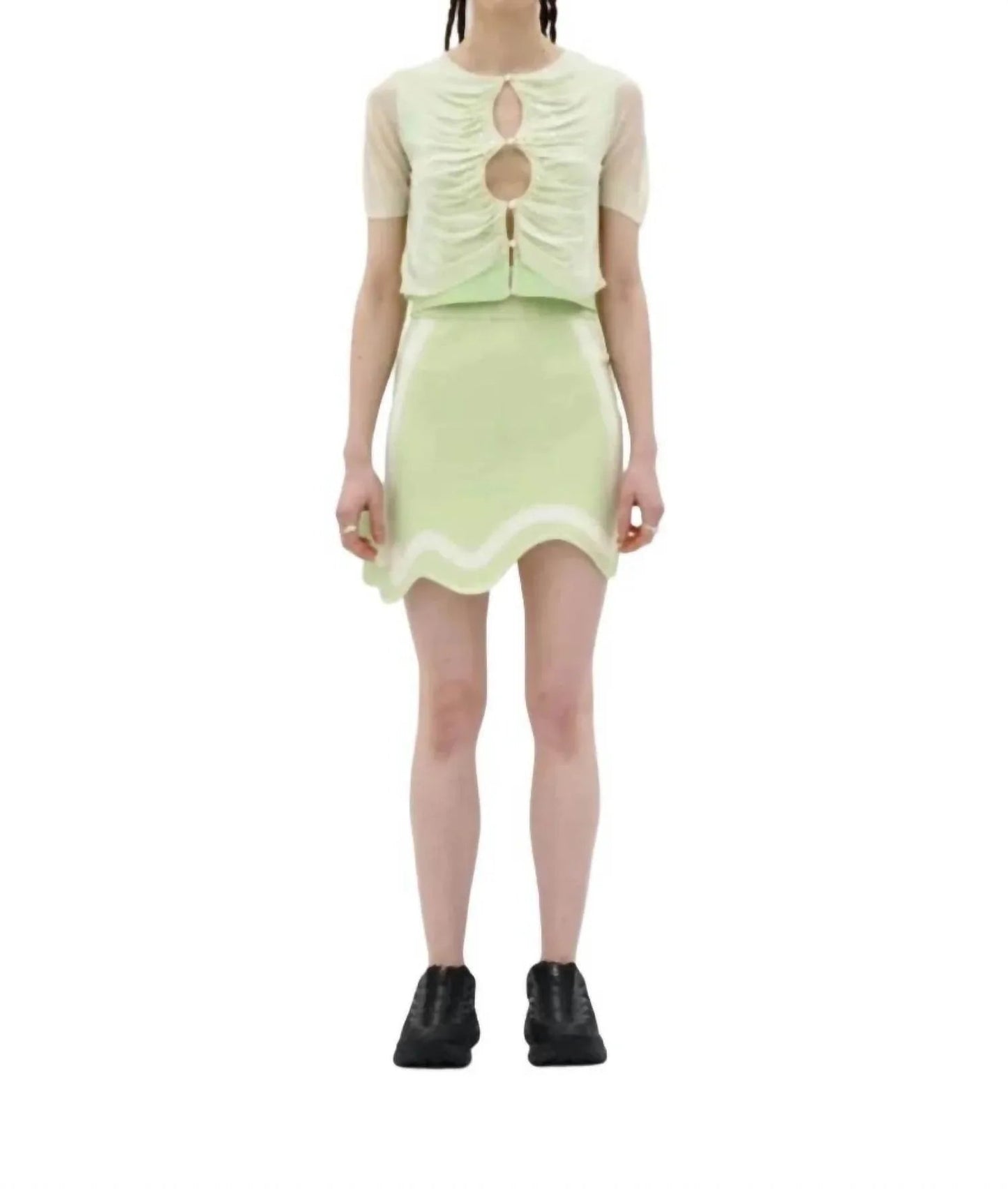 Katie Wavy Mini Skirt