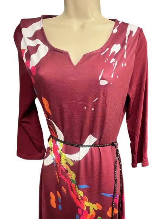 Women's Belted Beauty Jersey Dress