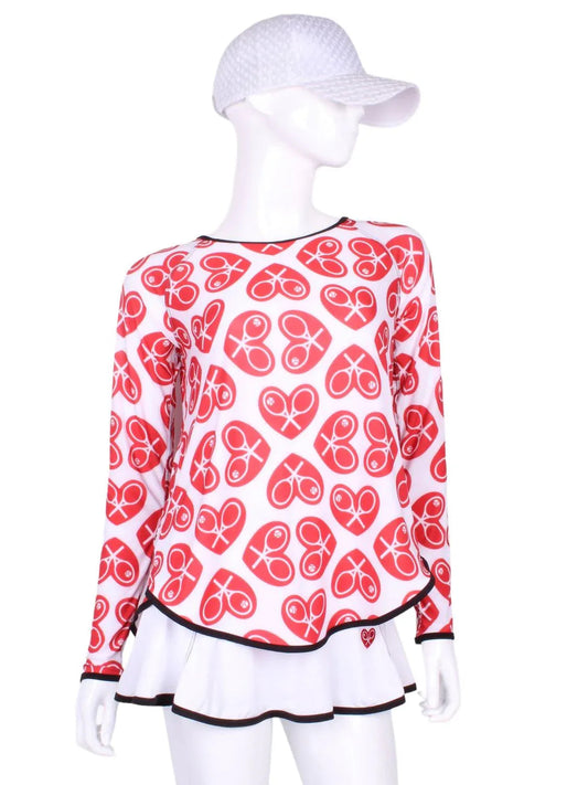 Women's Tie Back Long Sleeve Tennis Tee