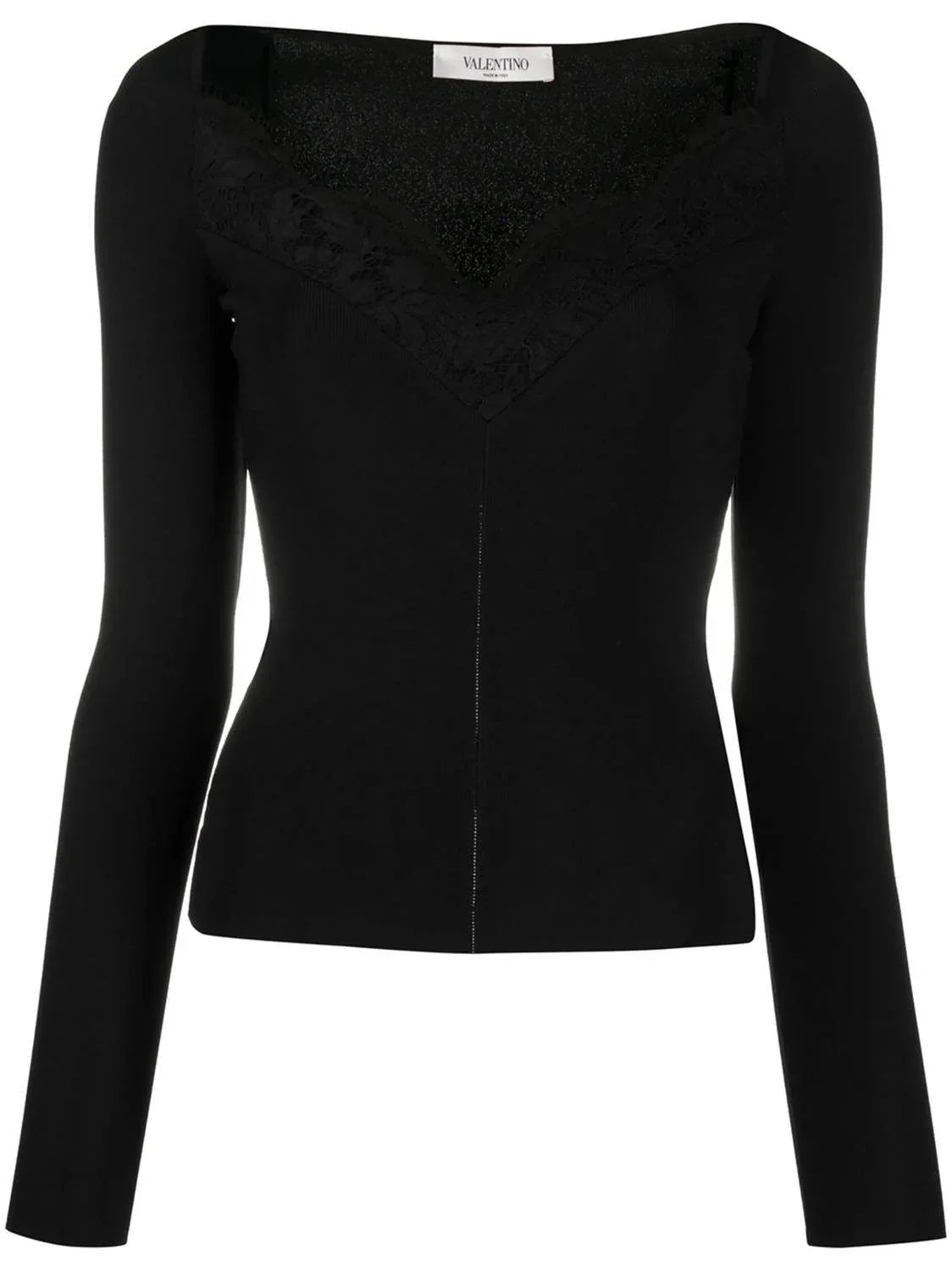 Viscose Blend Lace Sweater