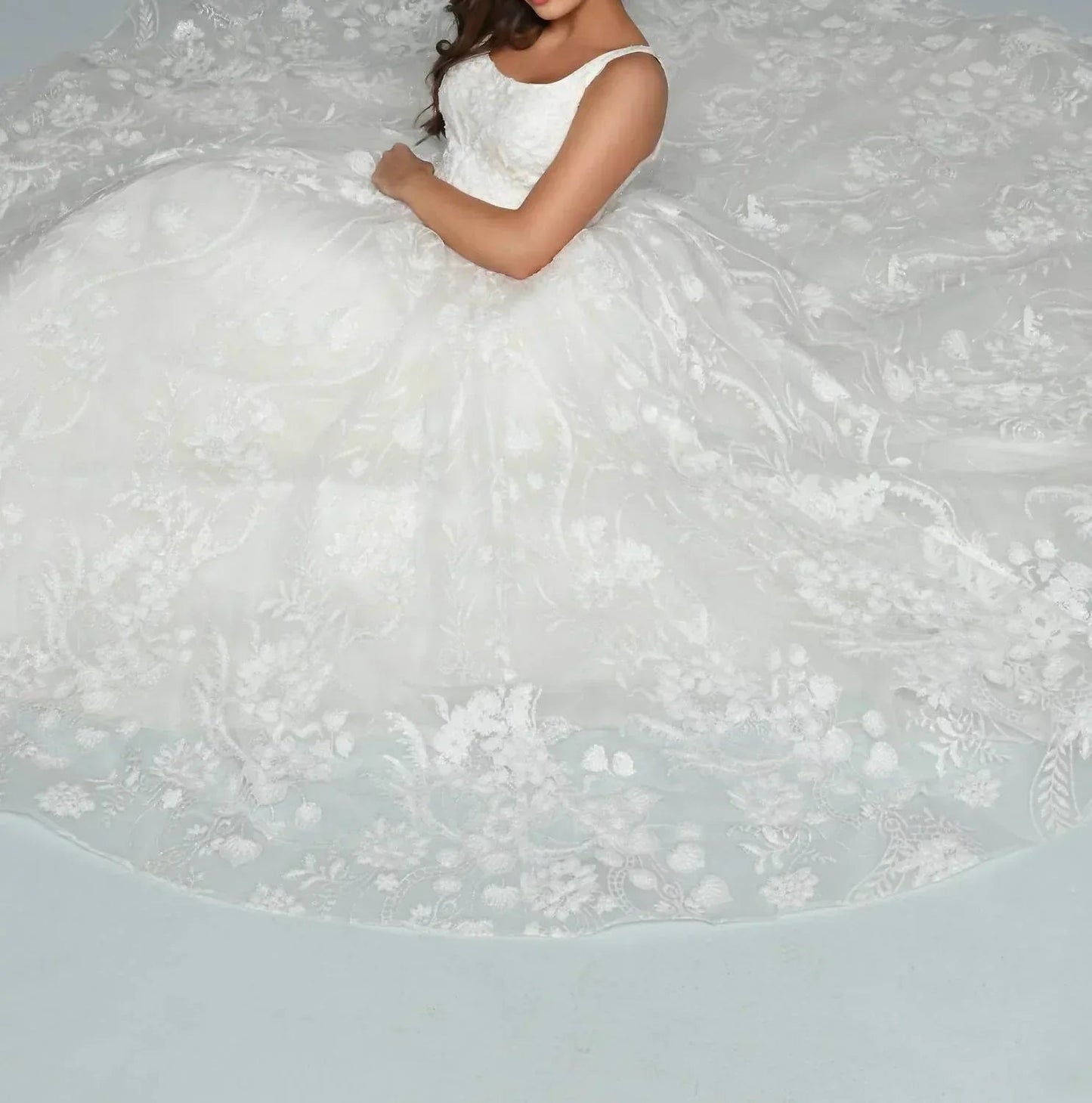 Glitter Tulle Ball Gown