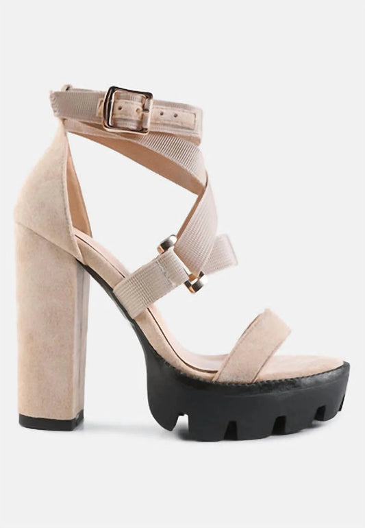 Women's Fresh Daisy Harness Straps Block Heel Sandals