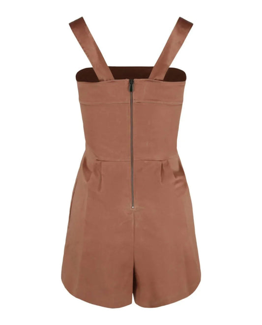 Women's Sleeveless Jeweled Playsuit