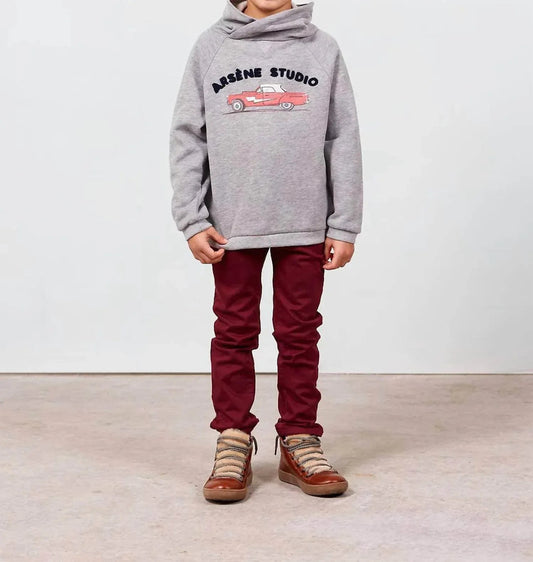 Studio-Stehkragen-Sweatshirt
