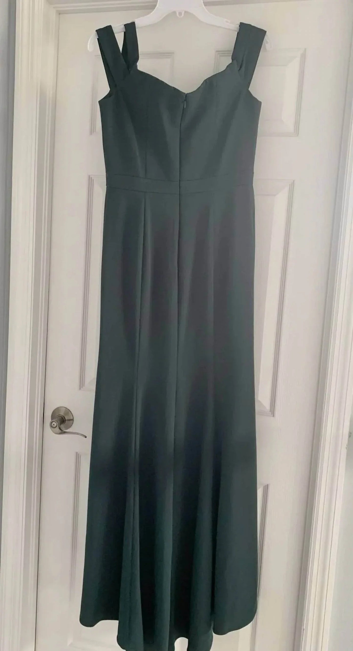 Stretch Crepe Double Off The Shoulder Bridesmaid Dress