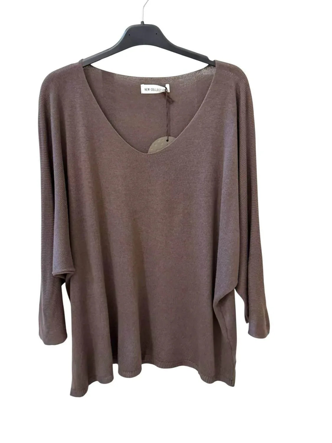 Women's Fine Knit Bat Sleeve Sweater
