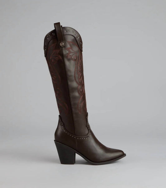 Women's Studded Cowgirl Boots