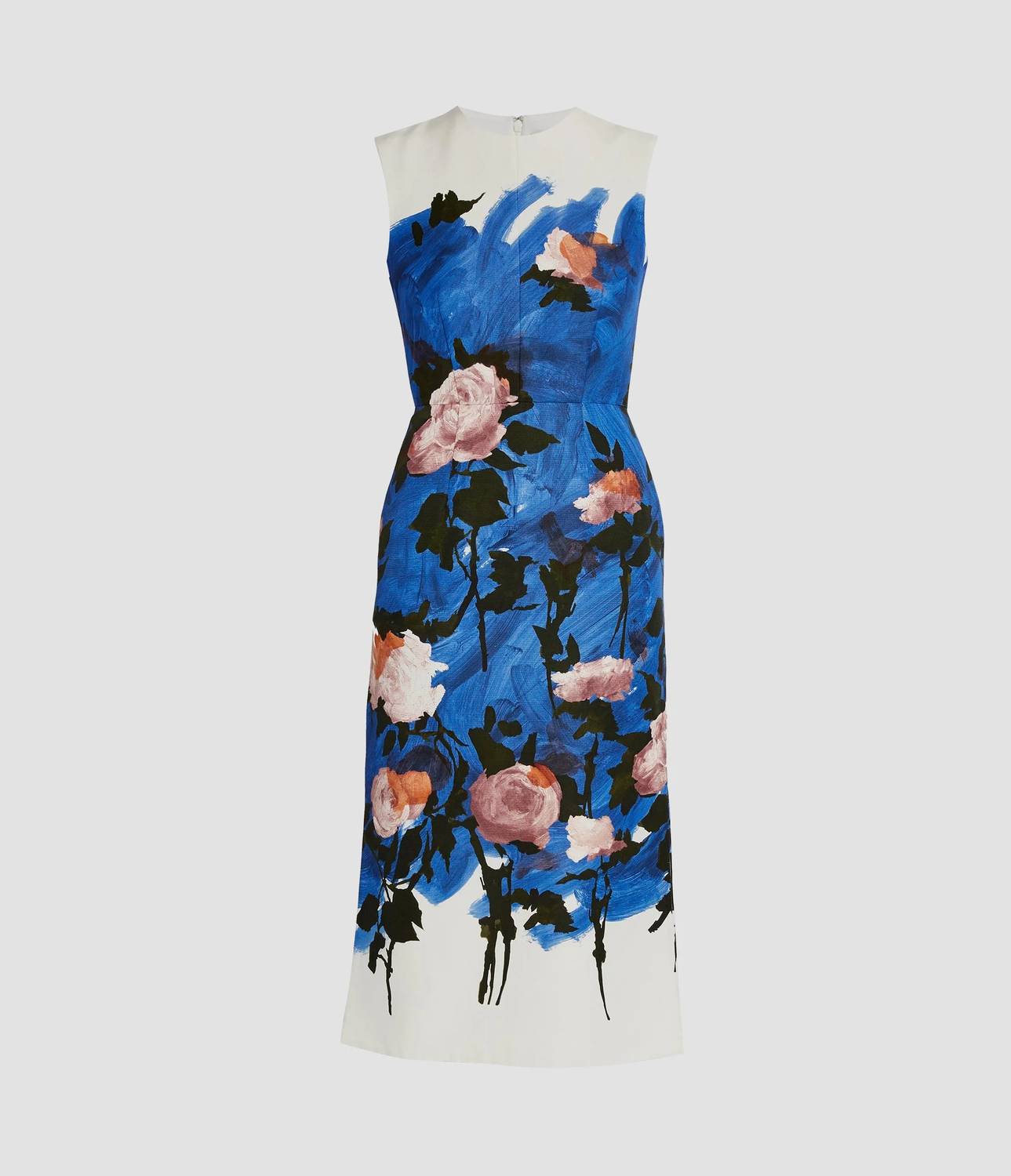 Ärmelloses Bleistift-Midikleid