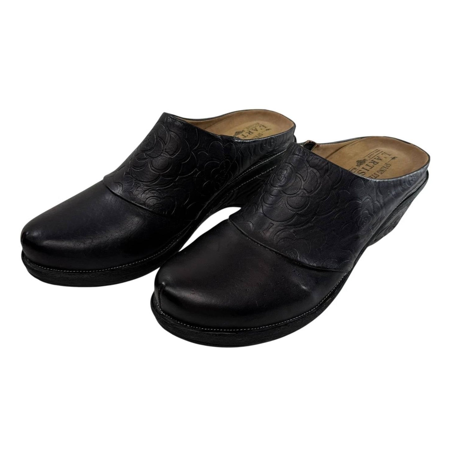 Damen Clogs aus Bande-Leder
