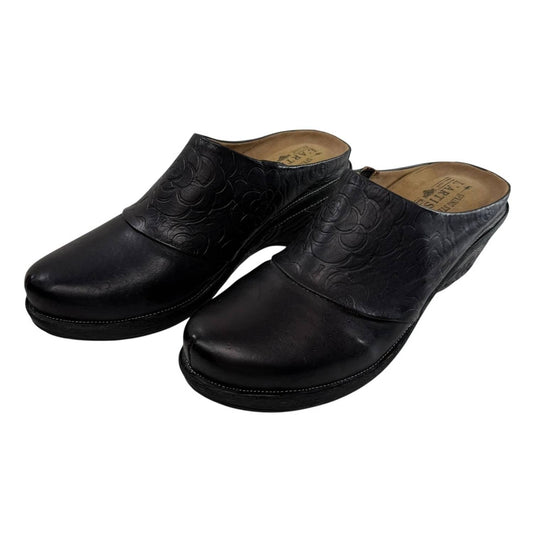 Damen Clogs aus Bande-Leder