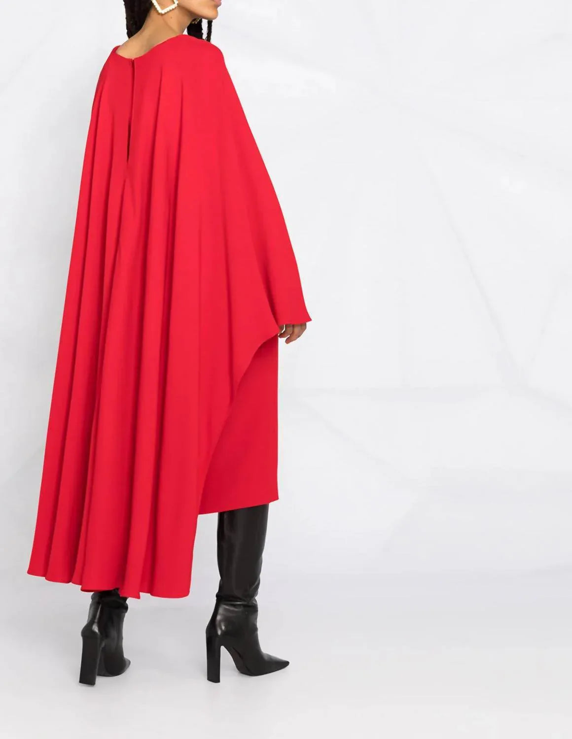 Cady-Seidenkleid mit Cape