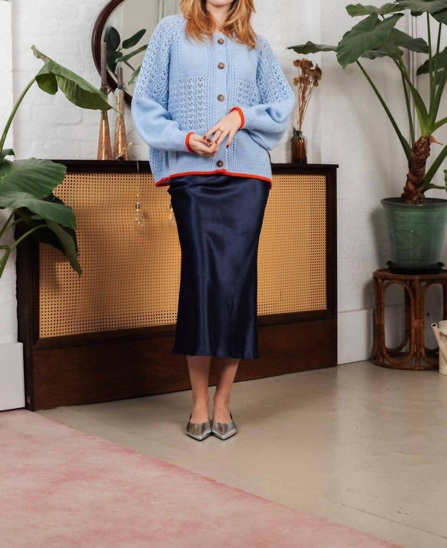 Brigit Pointelle Strickjacke