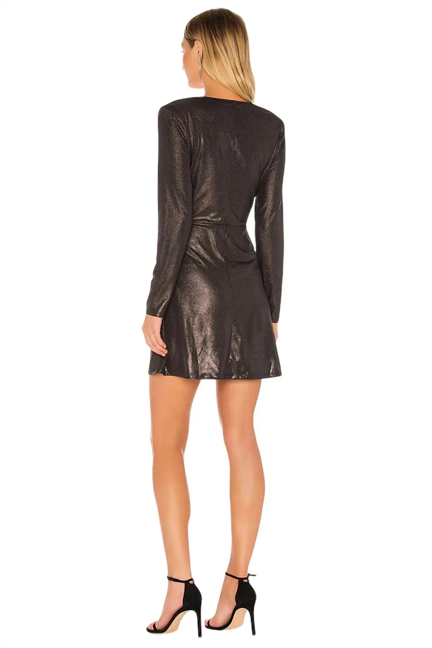 Metallic-Wickel-Minikleid