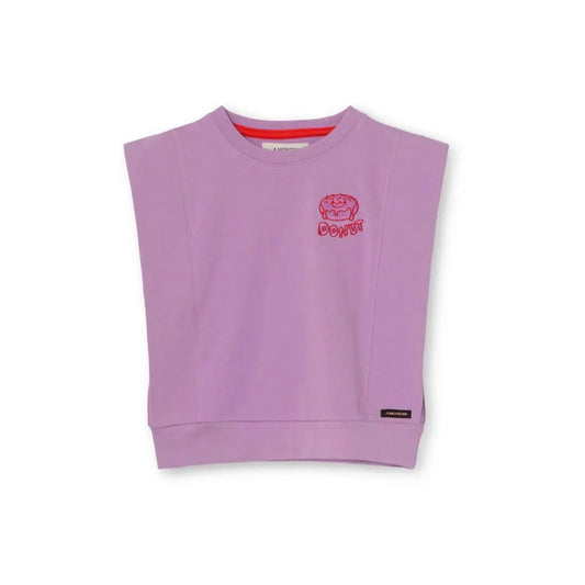Mädchenärmelloses Sweatshirt