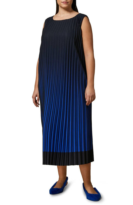 Danzare Pleated Crepe Maxi Tank Dress