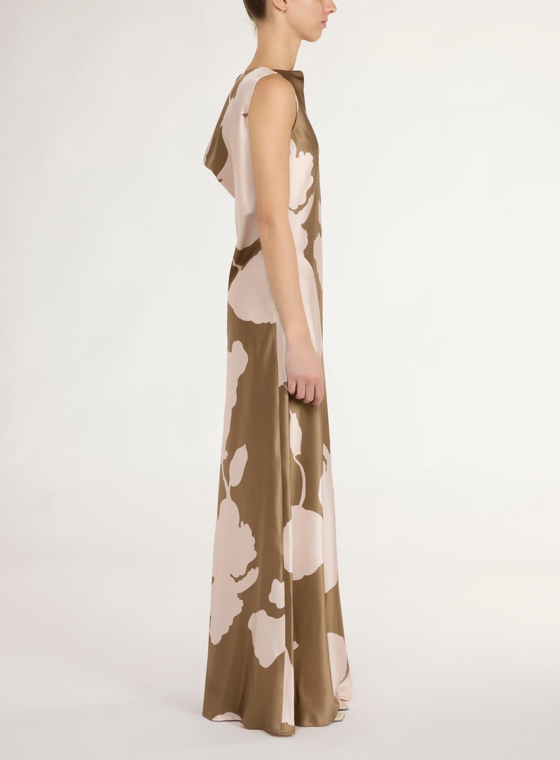 Mara Printed Silk Maxi Dress