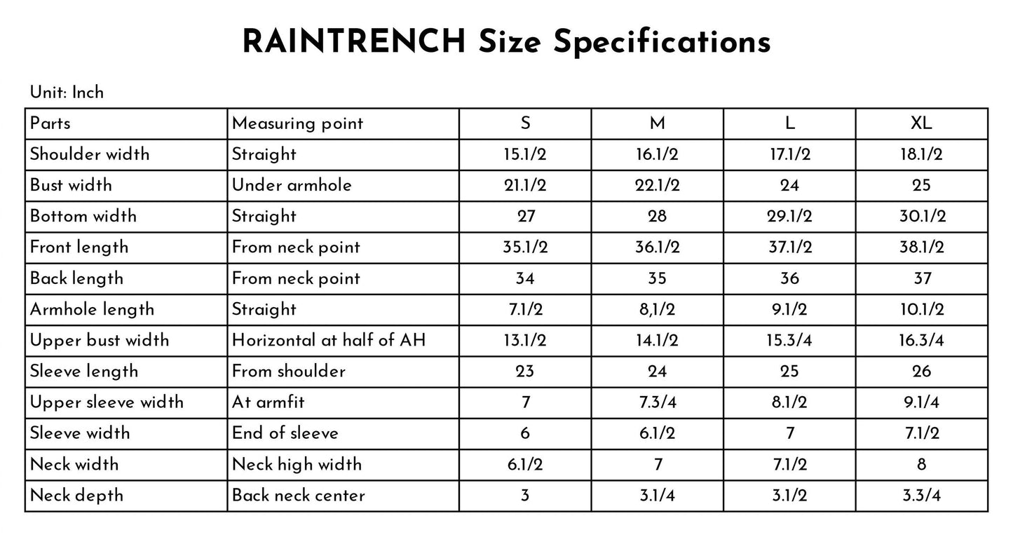 Regenmantel mit abnehmbarer Kapuze Regen-Trenchcoat