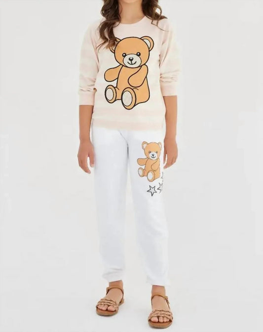 Bear Printed Cotton Sweatshirt