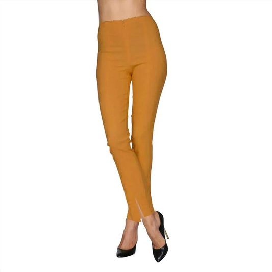 Zip FrontLong Pants w/slit