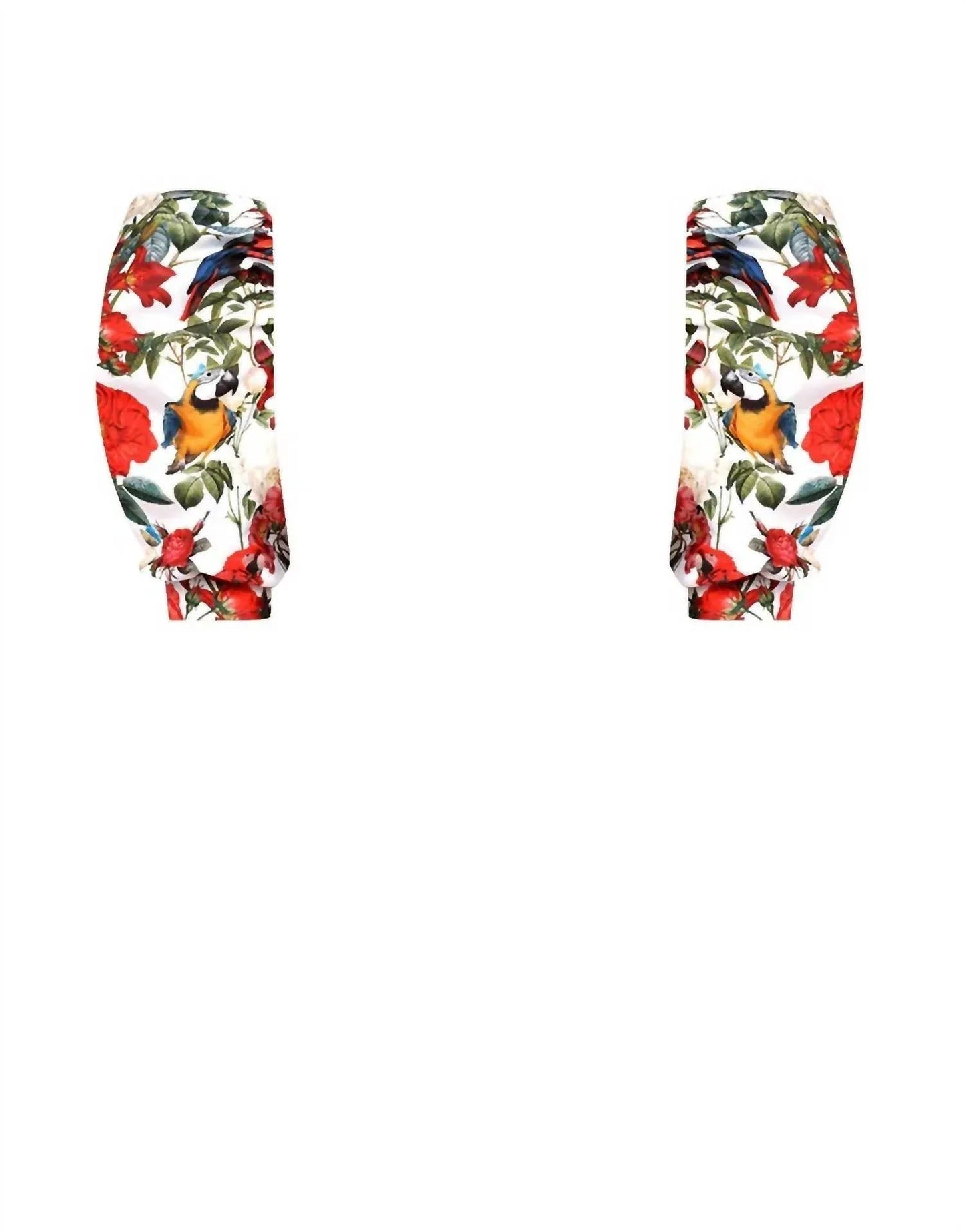 Women's Cut Out One Piece + Puffed Short Sleeves