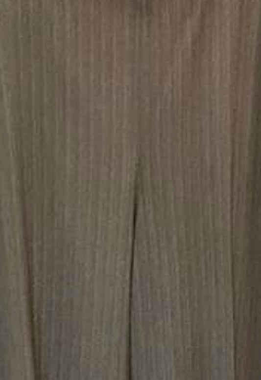 Damen Hose mit Streifen in Melange-Optik und geradem Bein