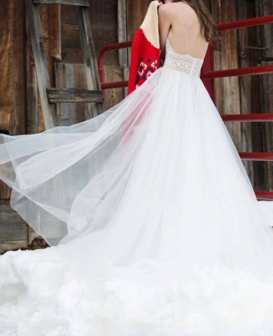 Thistle Spaghetti Strap Bridal Gown