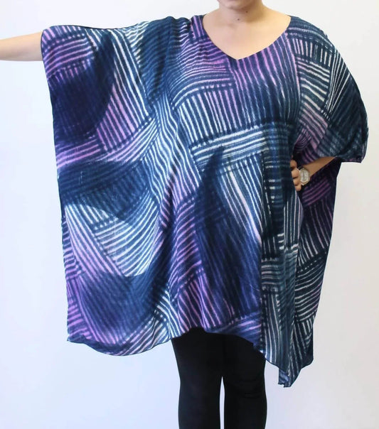 Handbemalte Katie Poncho-Tunika