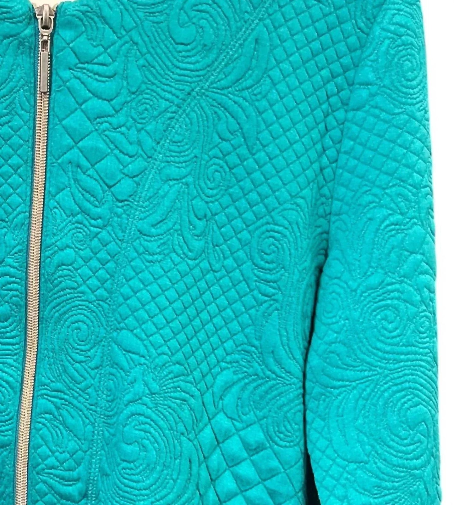 Women's Quilted Zip Up Cardigan