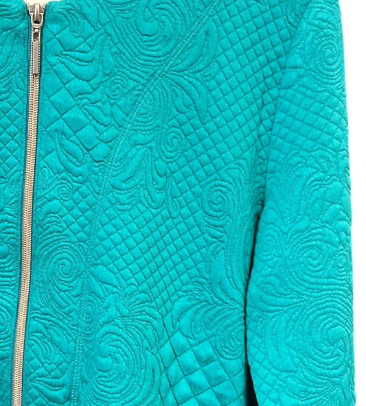 Women's Quilted Zip Up Cardigan