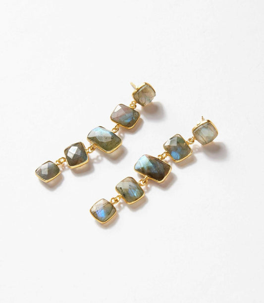 Women's Drop Gemstone Earrings