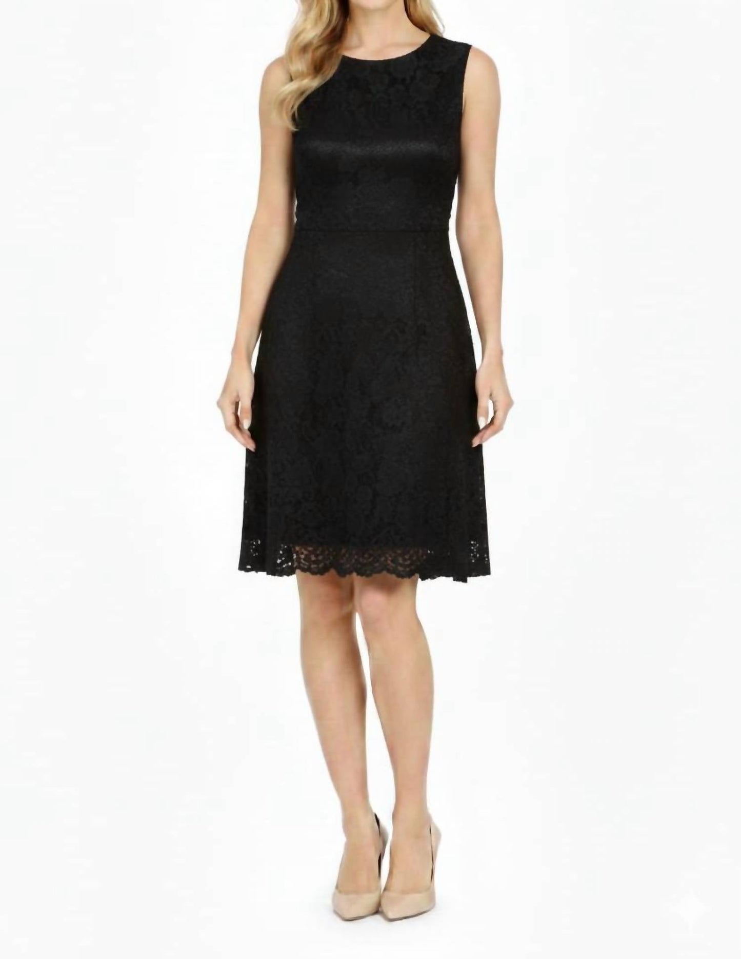 Sleeveless Lace Dress