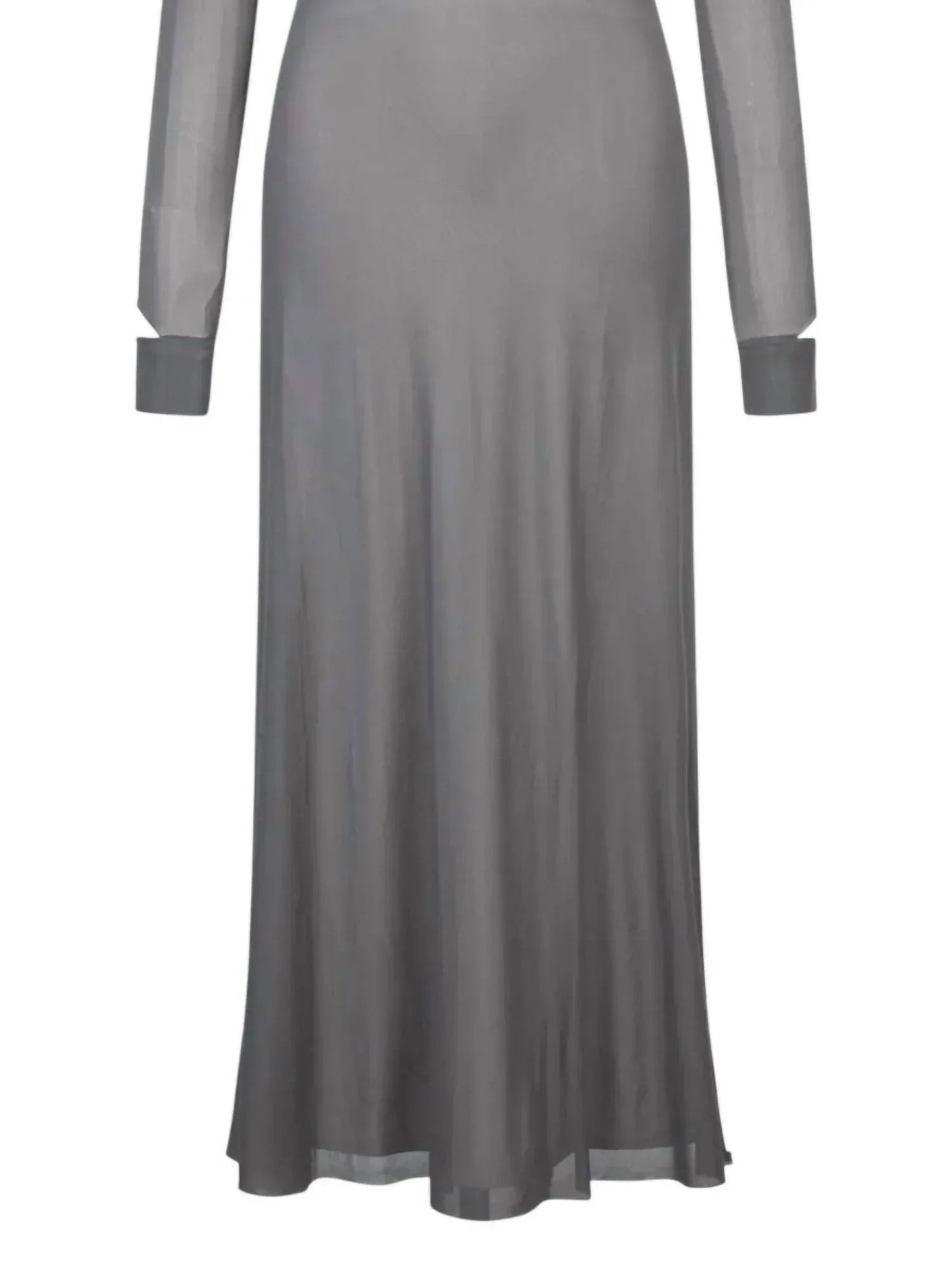 Damen Maxikleid aus geschichtetem Mesh