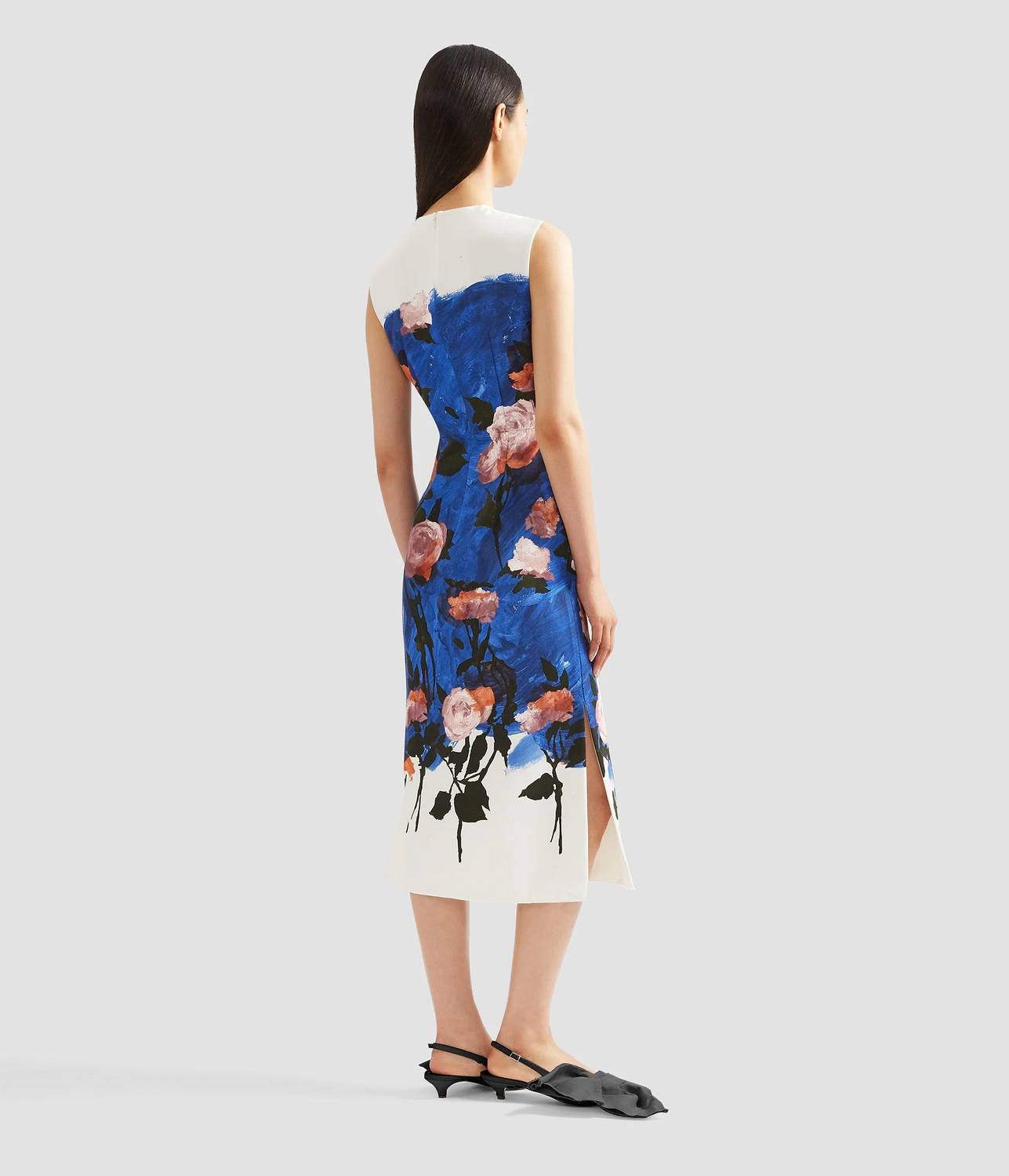 Ärmelloses Bleistift-Midikleid
