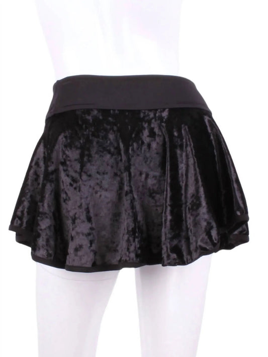 Women's Velvet Love Tennis Skirt