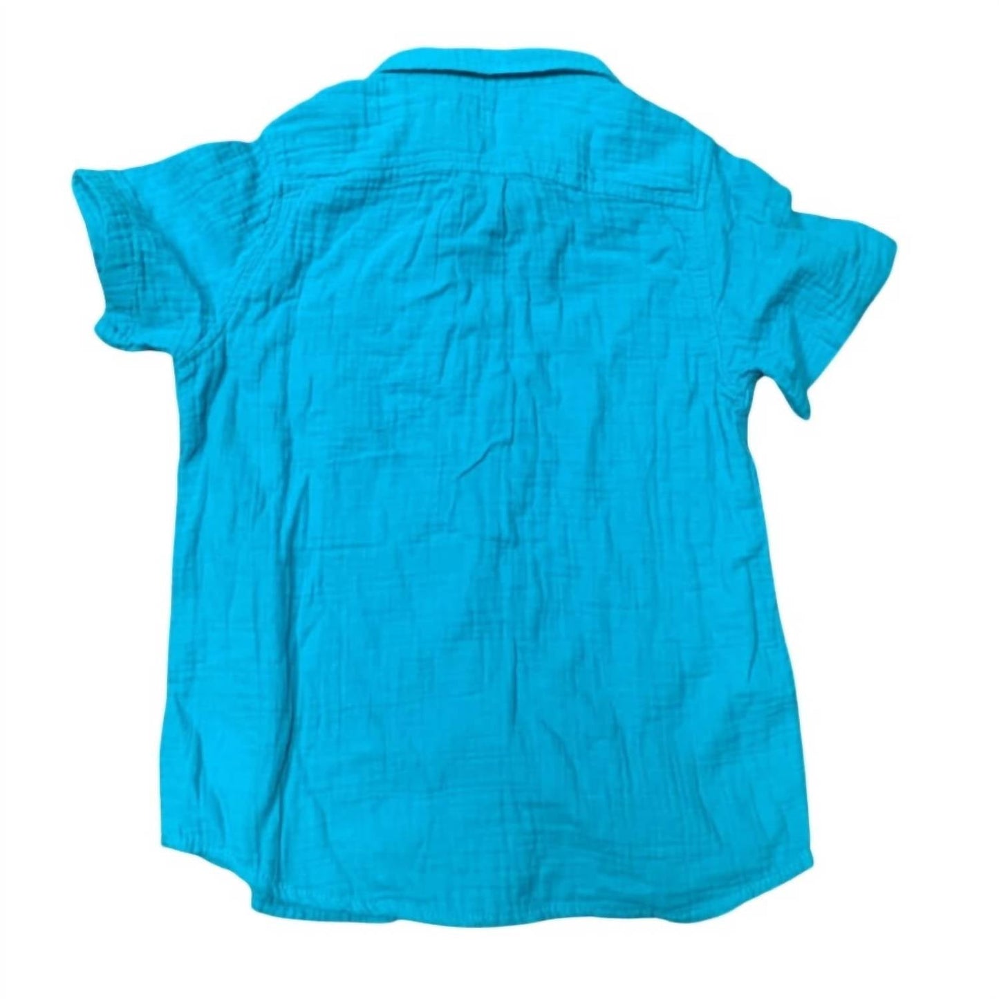 2 Short Sleeve 100% Cotton Button Up Shirt